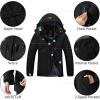 imageTBMPOY Womens Waterproof Ski Snow Jackets Warm Winter Coats Fleece Lined Hooded Rain Windbreaker Jacket for Snowboarding