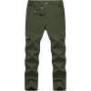 imageTBMPOY Mens Hiking Pants Lightweight 6 Cargo Pockets Quick Dry Water Resistant Outdoor Travel Work Fishing2army Green