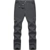 imageTBMPOY Mens Hiking Pants Lightweight 6 Cargo Pockets Quick Dry Water Resistant Outdoor Travel Work Fishing2dark Grey