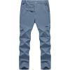 imageTBMPOY Mens Hiking Pants Lightweight 6 Cargo Pockets Quick Dry Water Resistant Outdoor Travel Work Fishing2stone Blue