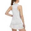imageTBMPOY Womens Golf Polo Shirts Sleeveless Tank Tops Tennis Shirts Racerback with Zip Up Collar Athletic Tops LightweightWhite