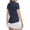 imageTBMPOY Womens Golf Polo Shirts Short Sleeve VNeck Tennis Shirts Quick Dry UPF 50 Sun Protection Collared ShirtNavy Blue