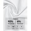 imageTBMPOY Womens Golf Polo Shirts Short Sleeve VNeck Tennis Shirts Quick Dry UPF 50 Sun Protection Collared ShirtWhite
