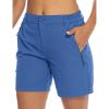 imageTBMPOY Womens 6quot Hiking Cargo Shorts Quick Dry with Pockets Work Golf Short Lightweight Outdoor Active Summer for Women6deep Lake Blue