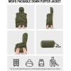 imageTBMPOY Mens Down Puffer Jackets Packable Lightweight Winter Coat Hooded Warm Insulated Puffy JacketArmy Green