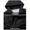 imageTBMPOY Mens Down Puffer Jackets Packable Lightweight Winter Coat Hooded Warm Insulated Puffy JacketBlack