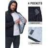 imageTBMPOY Mens Down Puffer Jackets Packable Lightweight Winter Coat Hooded Warm Insulated Puffy JacketNavy Blue