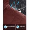 imageTBMPOY Mens Down Puffer Jackets Packable Lightweight Winter Coat Hooded Warm Insulated Puffy JacketWine Red