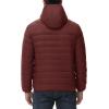 imageTBMPOY Mens Down Puffer Jackets Packable Lightweight Winter Coat Hooded Warm Insulated Puffy JacketWine Red