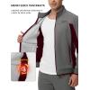 imageTBMPOY Mens Fleece Lined Tracksuits Sweatsuits 2 Piece Sets Winter Jogging Track Sweat Suits Thermal Casual OutfitsDark GreyWine Red
