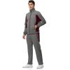 imageTBMPOY Mens Fleece Lined Tracksuits Sweatsuits 2 Piece Sets Winter Jogging Track Sweat Suits Thermal Casual OutfitsDark GreyWine Red