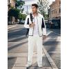 imageTBMPOY Mens Fleece Lined Tracksuits Sweatsuits 2 Piece Sets Winter Jogging Track Sweat Suits Thermal Casual OutfitsWhiteDark Blue
