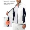 imageTBMPOY Mens Fleece Lined Tracksuits Sweatsuits 2 Piece Sets Winter Jogging Track Sweat Suits Thermal Casual OutfitsWhiteDark Blue