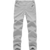 imageTBMPOY Mens Snow Ski Pants Waterproof Fleece Lined Insulated Softshell Winter Snowboard Hiking Zipper Bottom Leg7light Grey